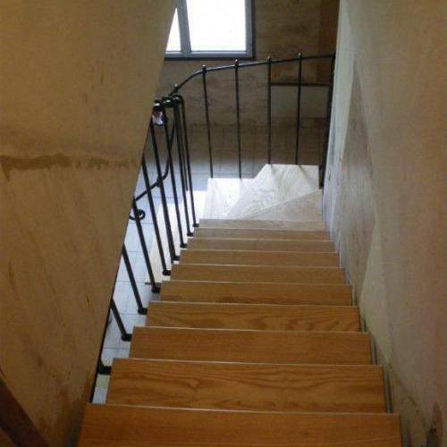 Vue de dessus escalier